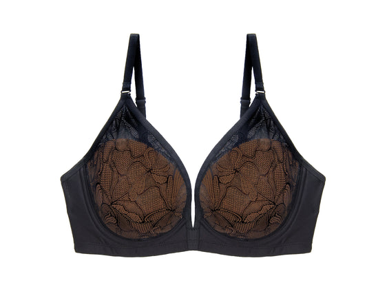 SW1987: Samantha T-Shirt Bra in Black Nyx