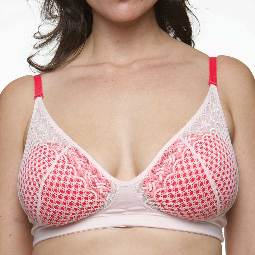 Colorfils in Shock & Awe pink with the Delicate Pink Scarlett Bra